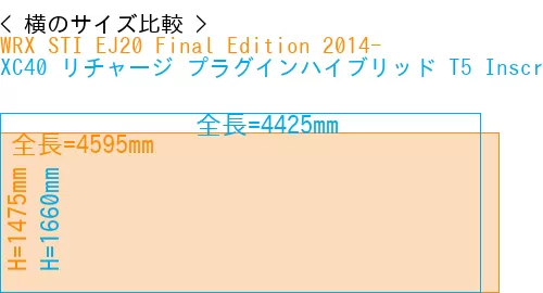 #WRX STI EJ20 Final Edition 2014- + XC40 リチャージ プラグインハイブリッド T5 Inscription 2018-